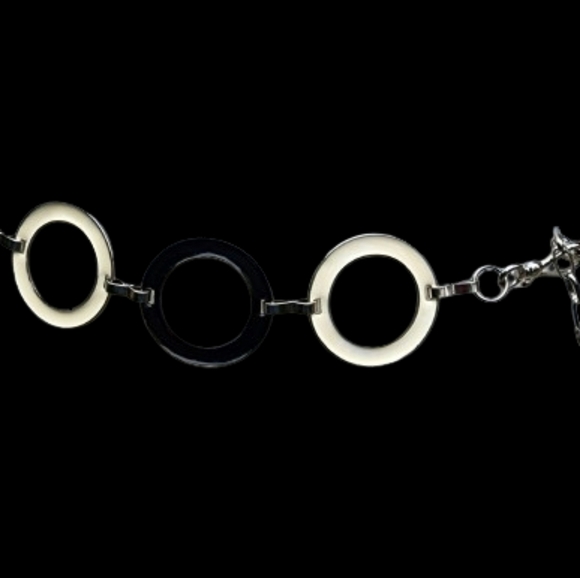 Vintage Modernist Circle BELT M - Picture 3 of 13